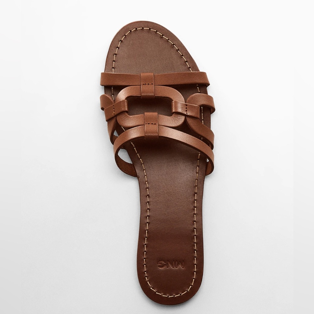 Mango Leather Slides - Picture 2 of 5